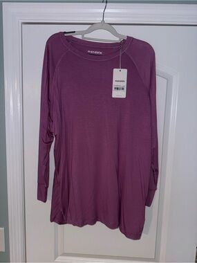 Mandala under scrub shirt